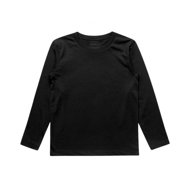 Henley Long Sleeve Kids Tee flatlay